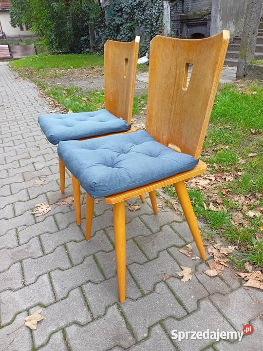 Krzesła Krzesła Drewniane Krzesła z poduszką śląskie