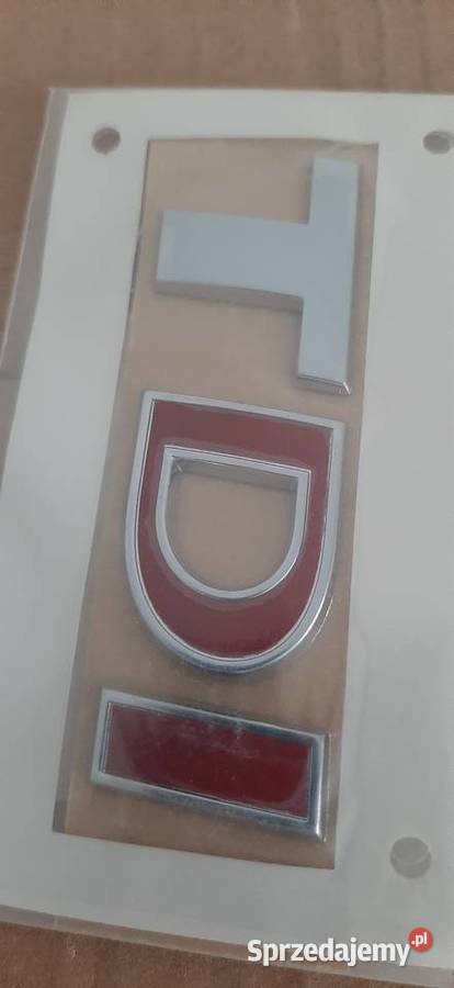 Emblemat napis chromowany 20 TDI na klapę Świechocin