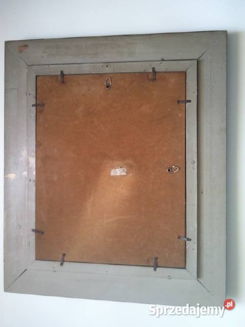 Obraz olejny na desce XVII Wiek Mnich Malarstwo Lublin