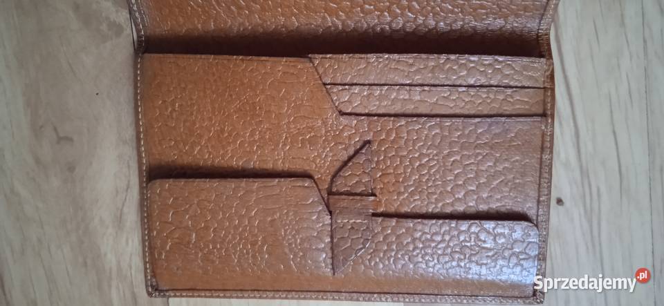 Portfel z PRLu Skórzany Dla mężczyzn Świdnica