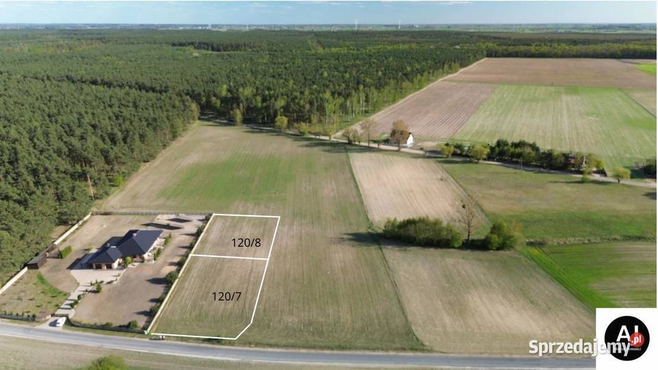 UROKLIWE DZIAŁKI TUŻ LESIE LUBOCHNIA 40m