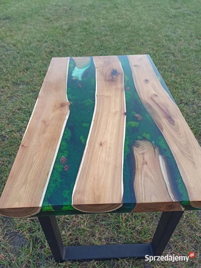 Stolik kawowy Akacja NaturalnaZywica Wrocław sprzedam