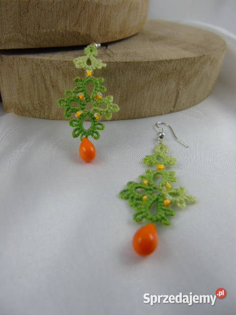 Kolczyki frywolitkowe różne wzory i kolory sprzedam