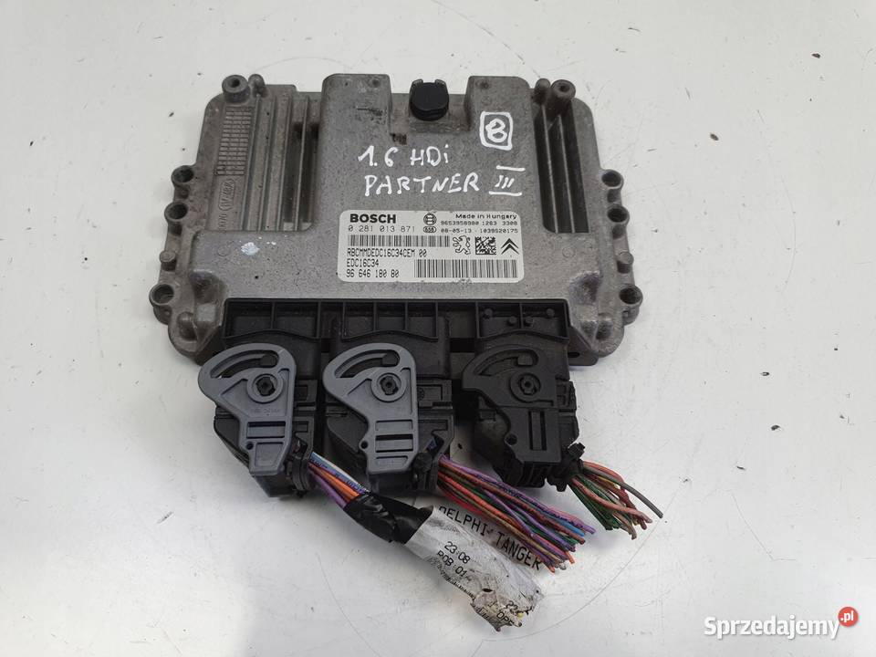 Peugeot Partner II 16 HDI STEROWNIK SILNIKA lubelskie Janów sprzedam