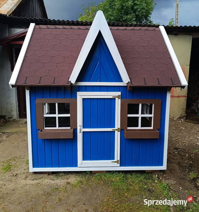 Duży domek ogrodowy dzieci styl skandynawski 2 lata+