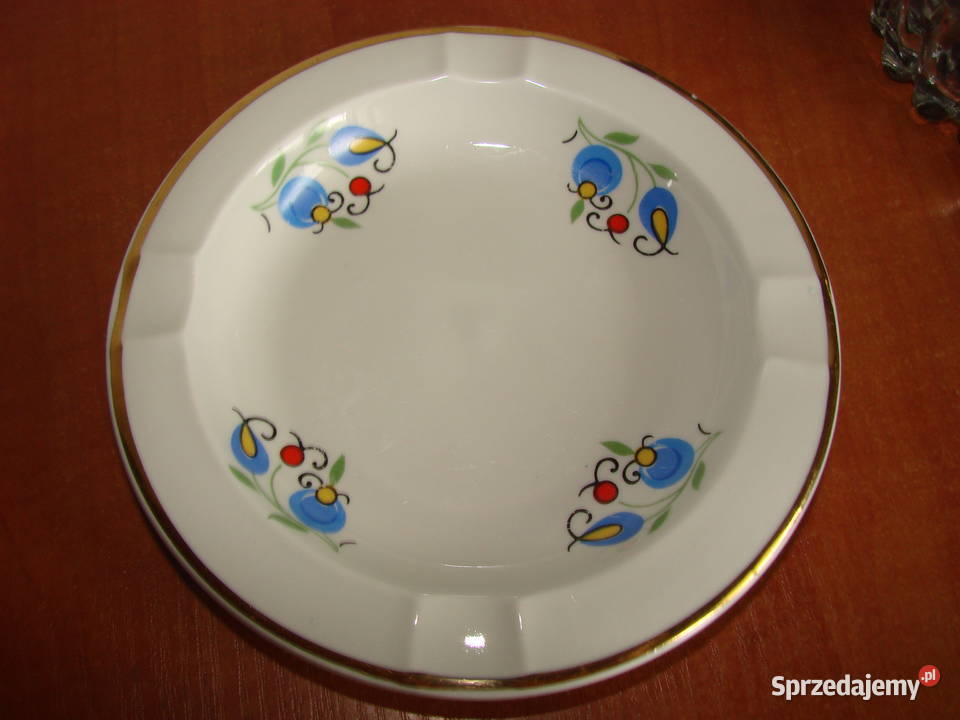 Lubiana wzór kaszubski popielniczka PRL Pruszcz Gdański