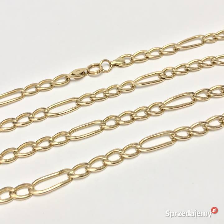 Złoty ŁAŃCUSZEK damski 14K piękny FIGARO 60 CUD złote Warszawa