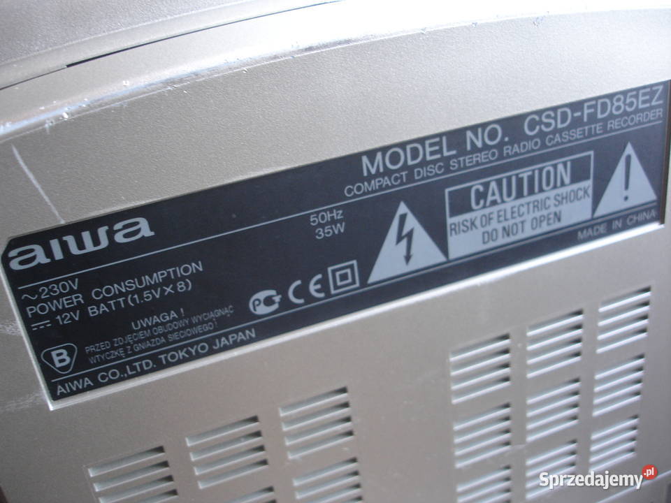 Radiomagnetofon z CD AIWA CSDFD83 Zielona Góra