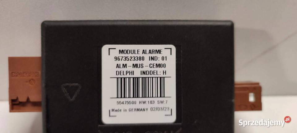 OPEL VIVARO C MODUŁ STEROWNIK ALARMU 9673523380 dolnośląskie