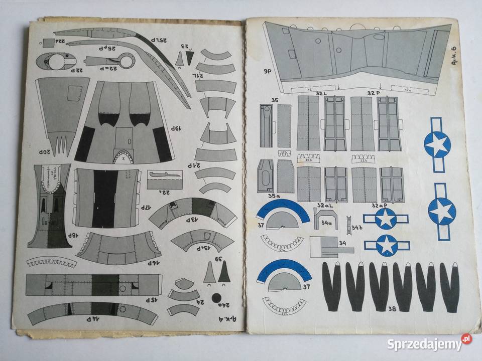 Mały Modelarz 10111987 P38 Lockheed Lightning Dąbrowa Górnicza