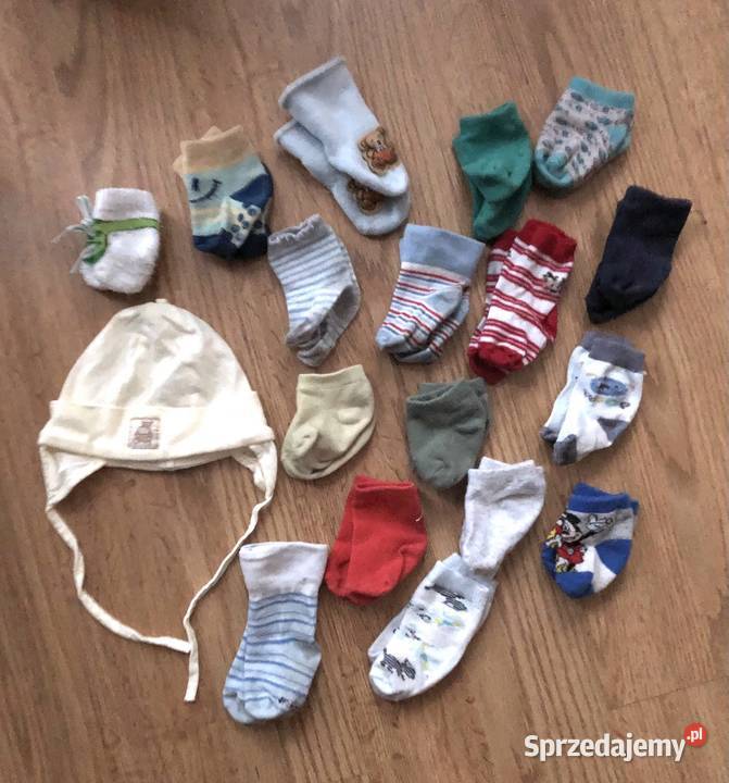Skarpetki i czapeczka niemowlaka 56 Kłodawa