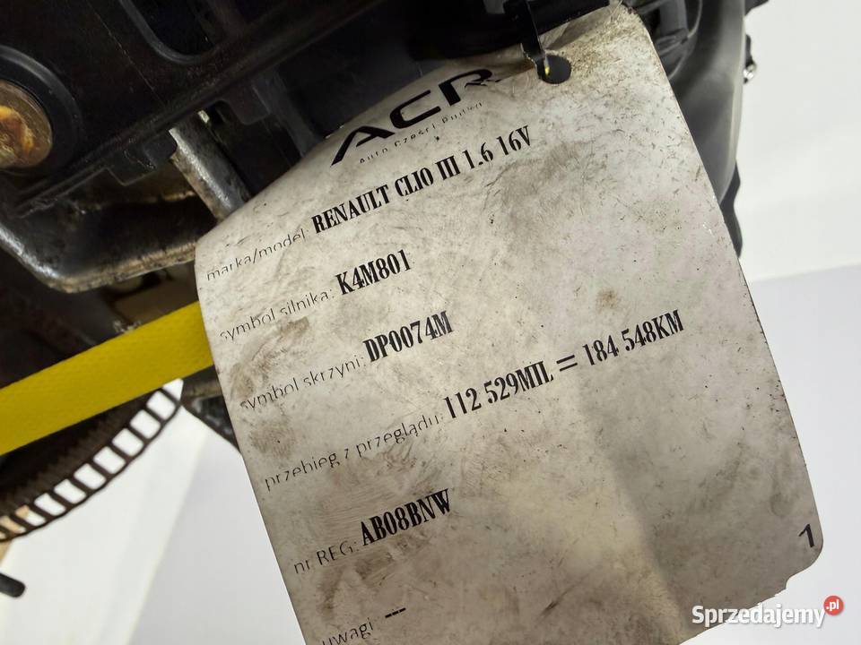 SILNIK Renault Clio III Modus 16 16V 112 benzyna Rudka sprzedam