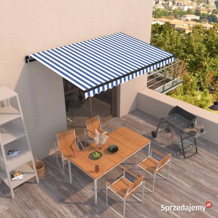 vidaXL Ręcznie zwijana markiza 400 x 350 Warszawa sprzedam