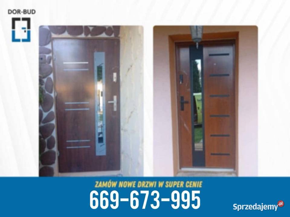 Drzwi zewnętrzne z montażem do bloku ręki Legionowo