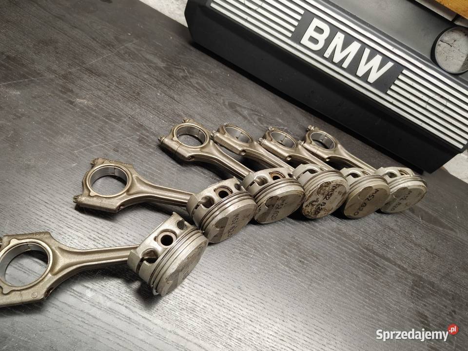 Bmw e36 e39 tłoki korby m52b20 komplet łódzkie sprzedam
