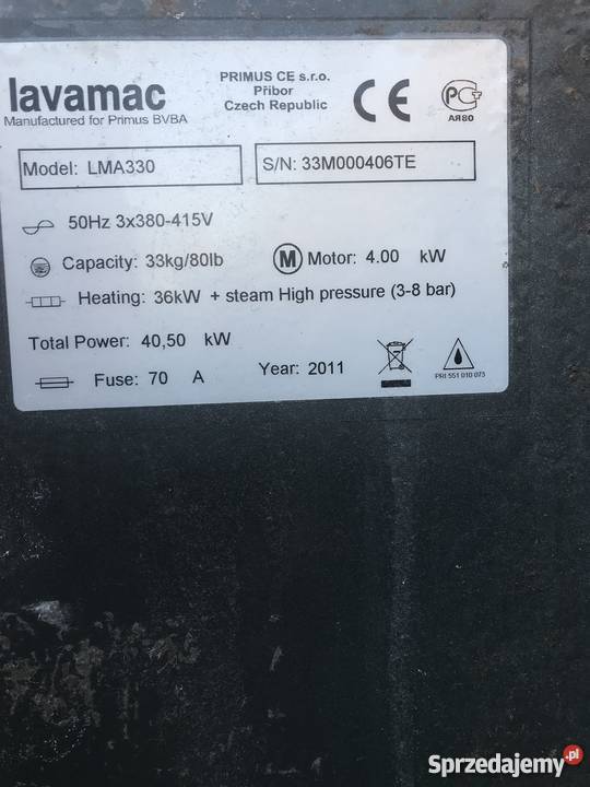 PRALNICA PRALNICOWIRÓWKA Z PRZELOTOWĄ BARIERĄ Masłów Pierwszy