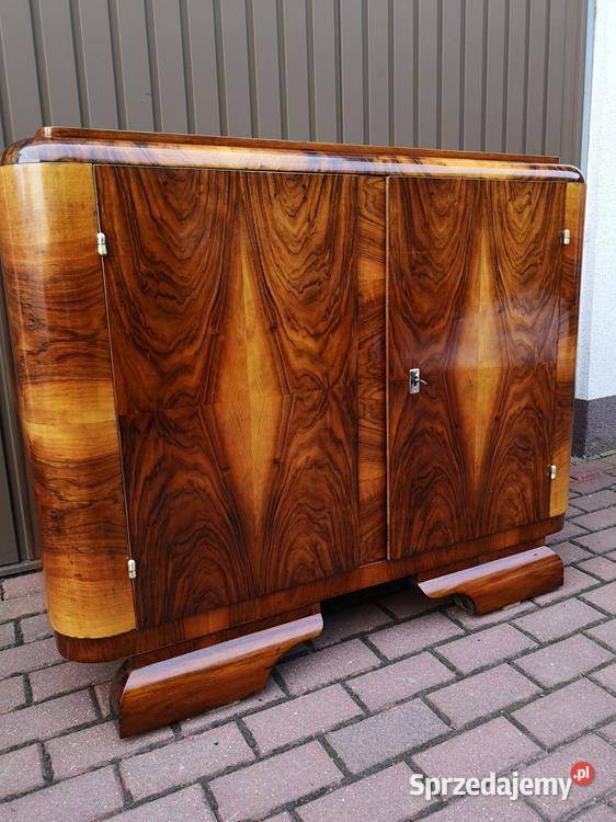 Komoda Pomocnik ARTDECO Orzech Stara Antyk Swarzędz