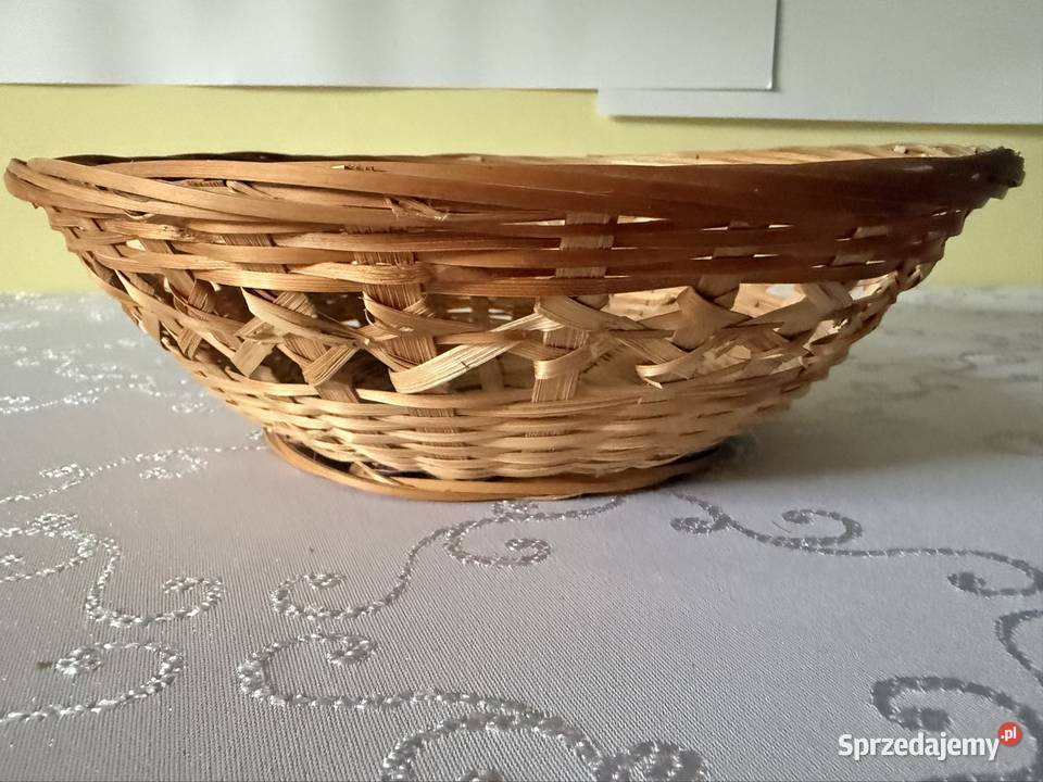 Wiklinowy Koszyk na Pieczywo Ażurowy Dekoracyjny Czerwionka-Leszczyny