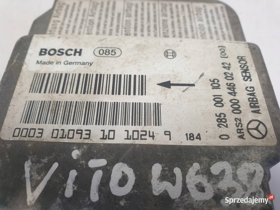 Mercedes VITO W638 MODUŁ PODUSZEK 0004460242 Rudka sprzedam