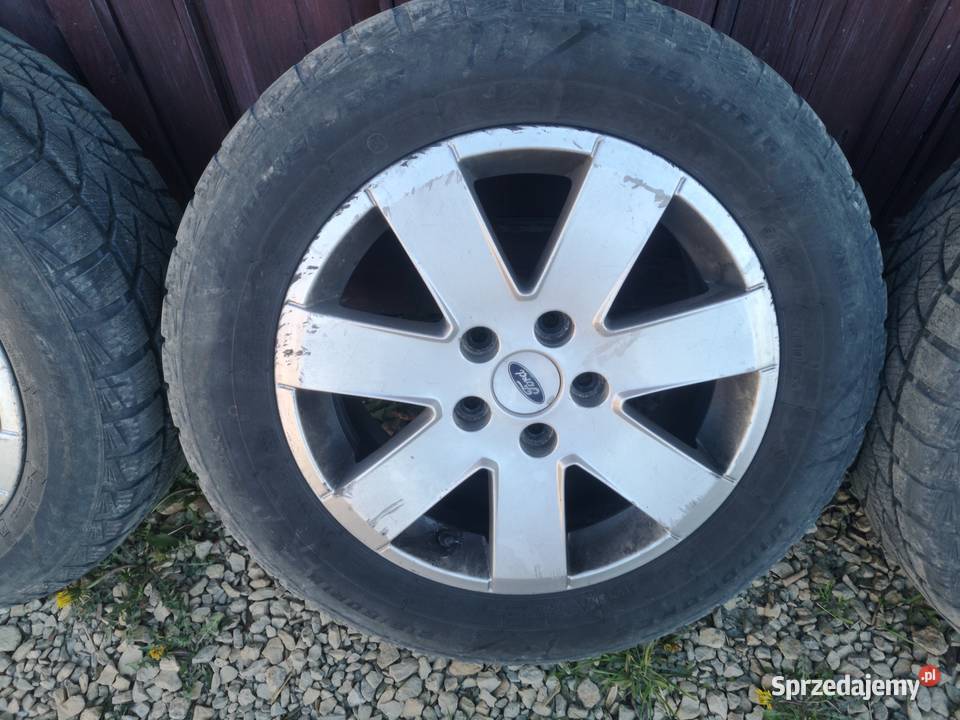Felgi Ford Ronal 5x112 YM2JBA Plus Opony Zimowe Skomielna Biała