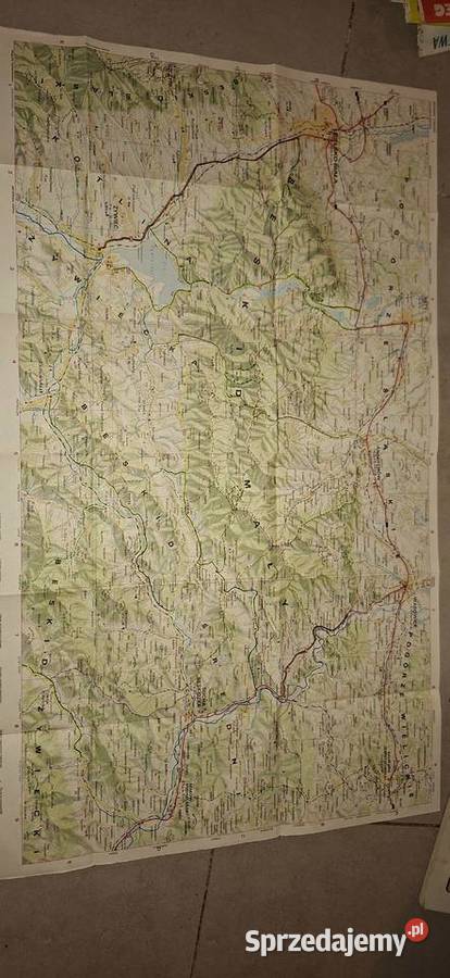 BESKID MAŁY Mapa turystyczna PPWK 1980 kultowa Łęczyca
