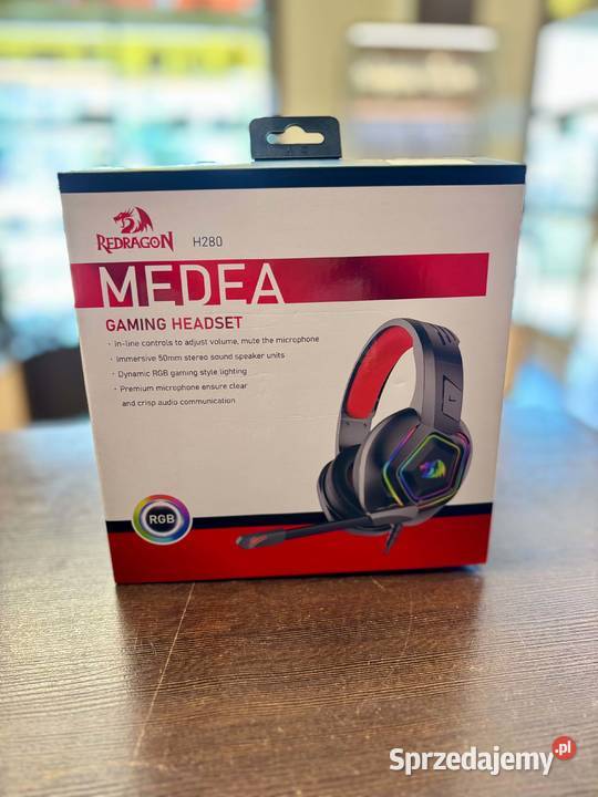 Słuchawki nauszne Redragon Medea H280 Gwarancja warmińsko-mazurskie Elbląg