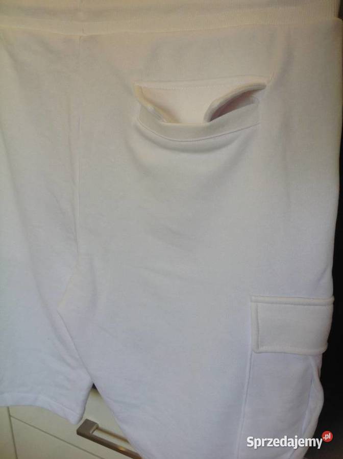 Szorty Spodenki Męskie BORN RICH L Białe NOWE Rozmiar L Odzież codzienna Nowa Sól