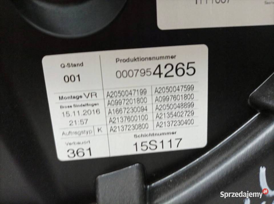 MECHANIZM SZYBY PRAWY PRZÓD EU 2050047199 Rok produkcji 2017 sprzedam