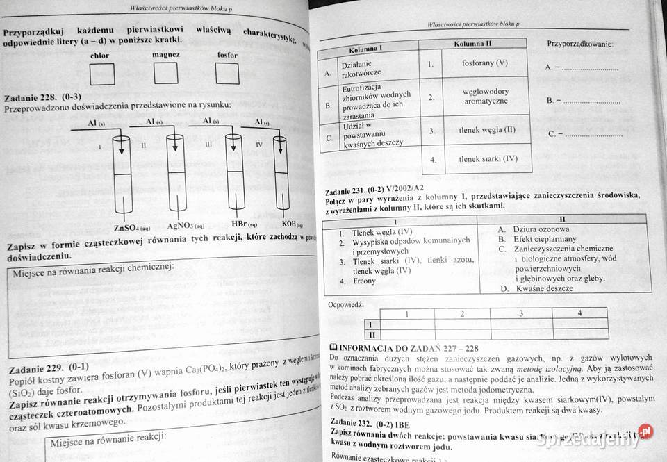 Chemia Tom 1 Zbiór zadań maturalnych 20022016 lubelskie Chełm