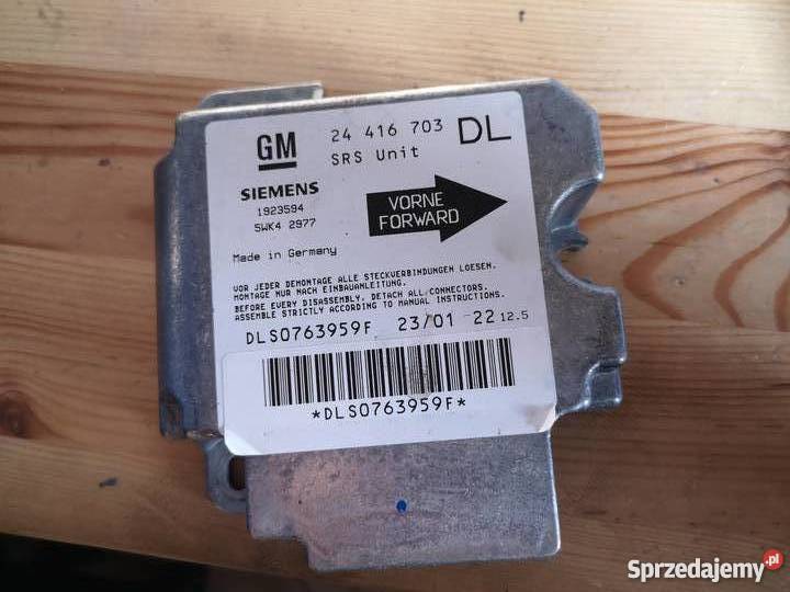 Sensor Airbeg Opel Astra II 24 416 703 DL wielkopolskie Margonin sprzedam
