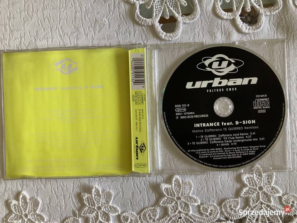 Płyta CD Remixes Intrance feat DSign Te Quierro Czerwionka-Leszczyny