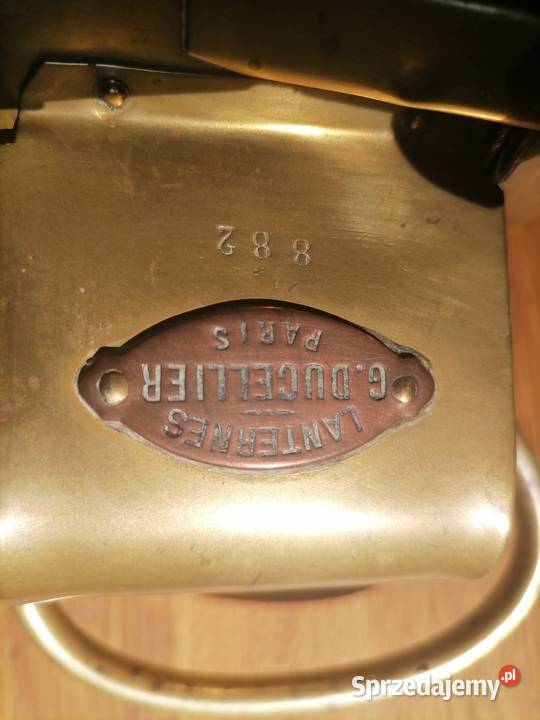 Stara lampa z mosiądzu G Ducellier Kraków