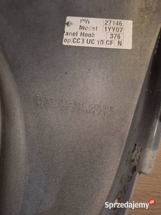 Błotnik prawy Corvette C6 wielkopolskie Plewiska