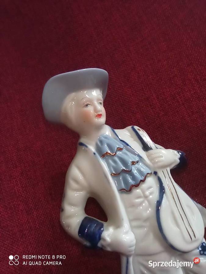 Figurka muzyka z mandoliną pomorskie