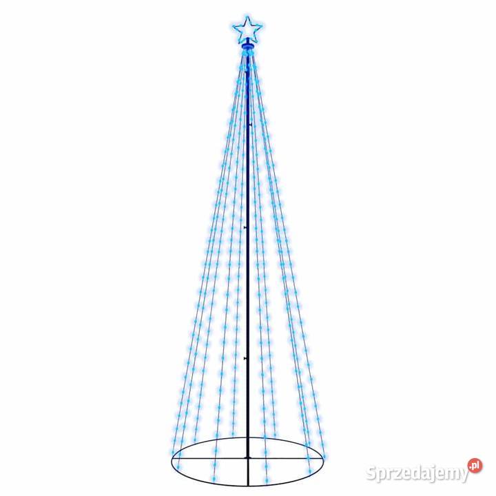 vidaXL Choinka stożkowa 310 niebieskich diod LED mazowieckie Warszawa