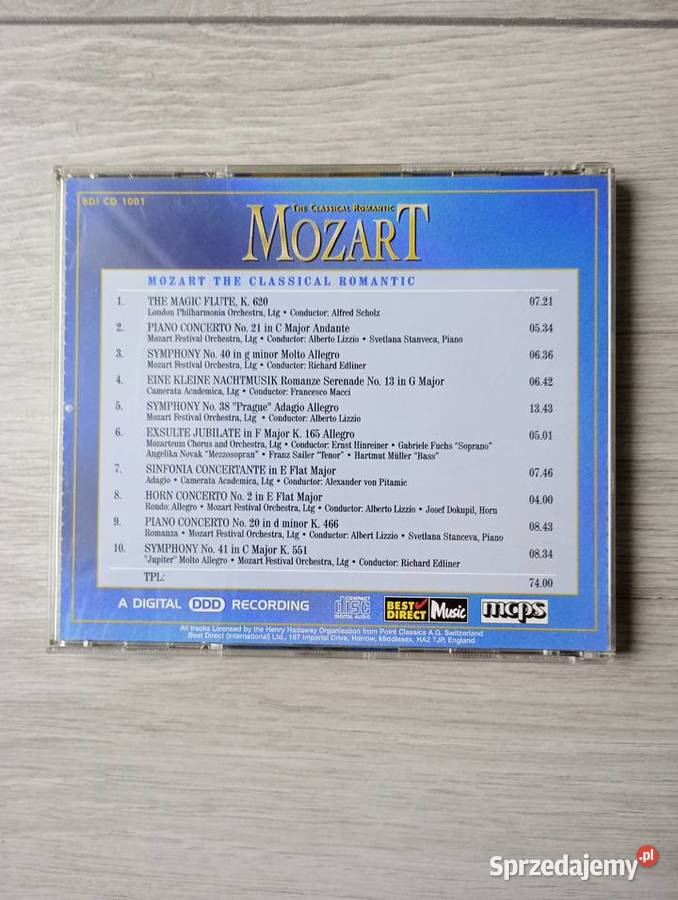Płyta CD Muzyka Klasyczna MOZART Klassik podkarpackie