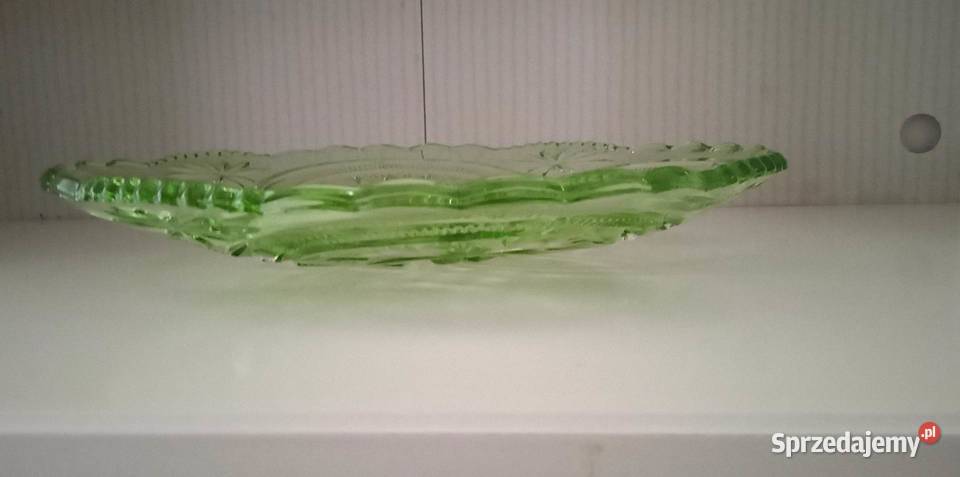 Zielona patera VERRE BRILLANT Ząbkowice kolorowe Warszawa