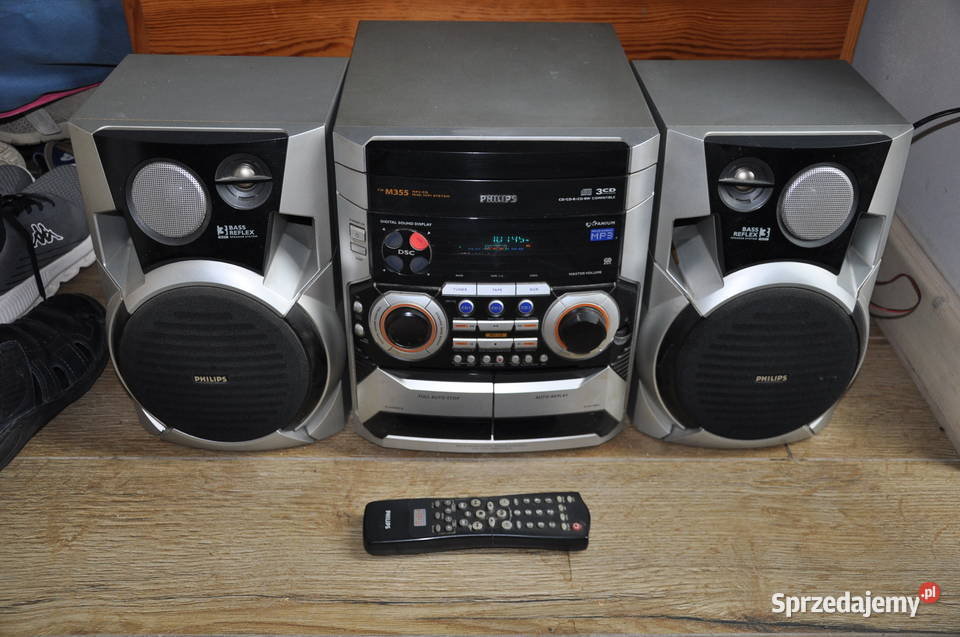 uszkodzona wieża hifi PHILIPS FW M35522 dwa Elektronika