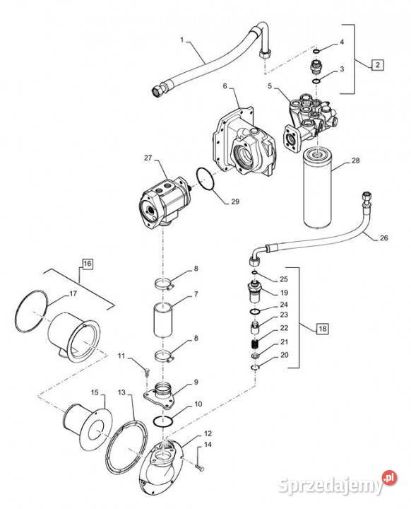 Holland T6090 Podstawa 84489619