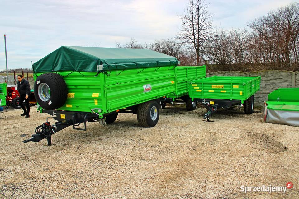 Przyczepa rolnicza 45t Wywrotka jednoosiowa nieuszkodzony podlaskie Łomża