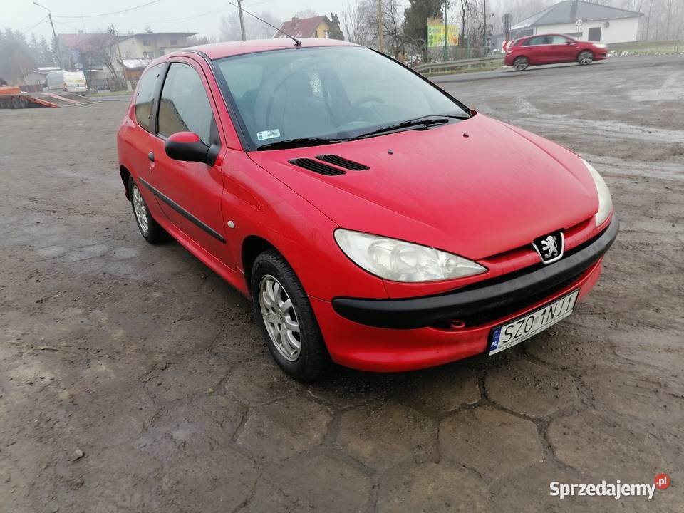 Peugeot 206 14 HDI czerwony Zbytków