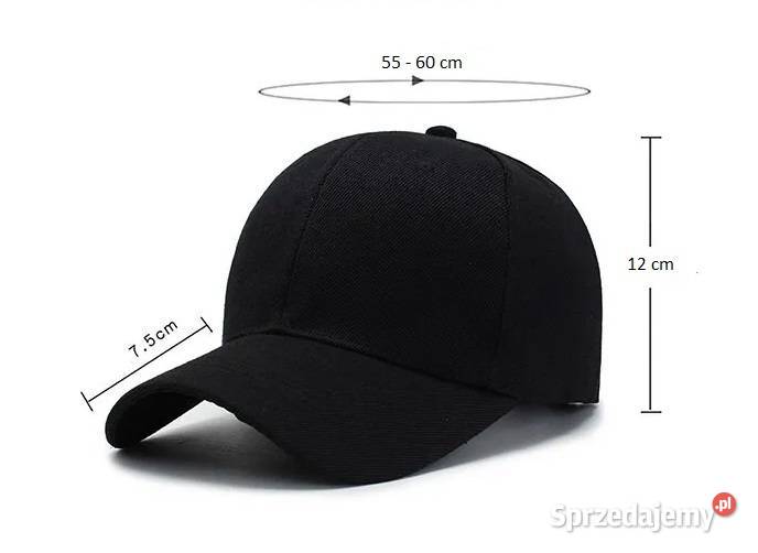Czapka Baseballowa Sportowa z Prostym Daszkiem Uniseks Nakrycia głowy Sieradz sprzedam