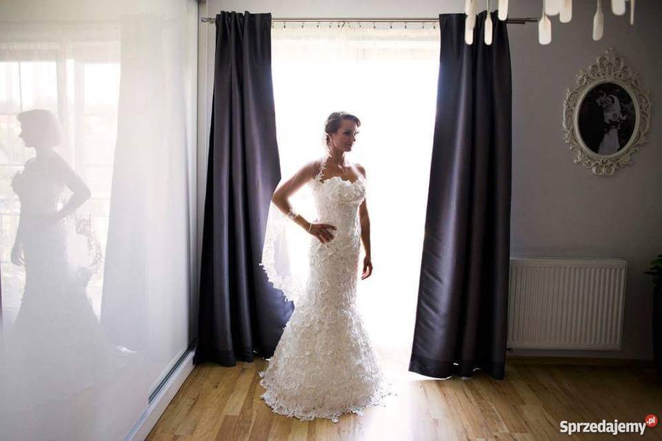 Suknia ślubna marki Farage Paris róż sm kolor Kwidzyn