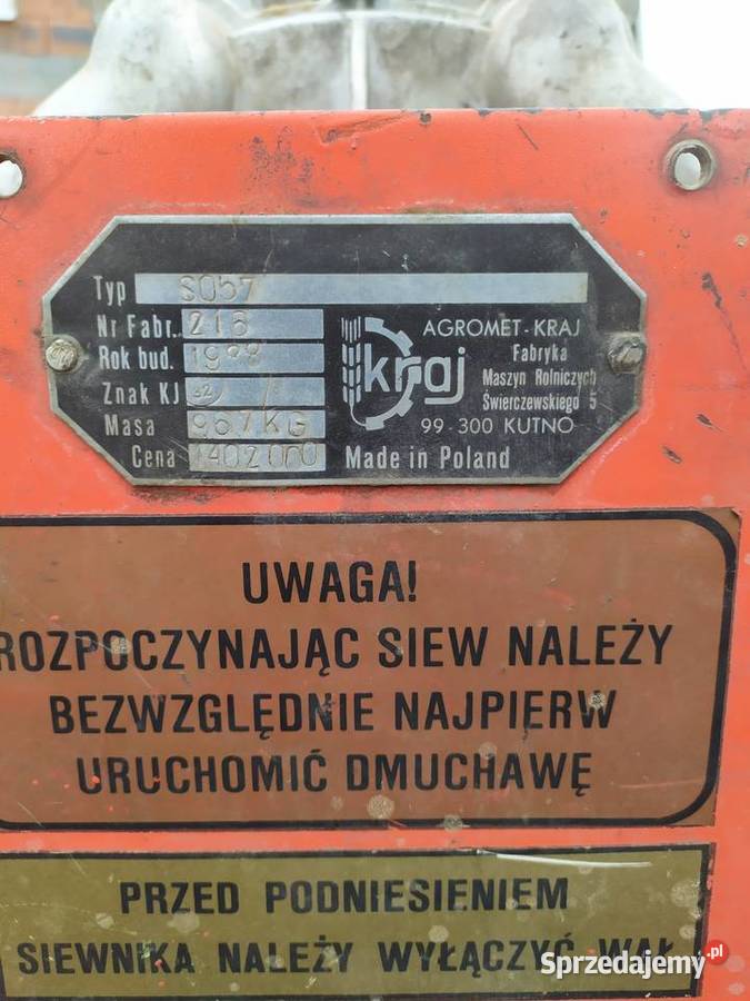 Siewnik do kukurydzy Pneumatyczny Książ Wielki