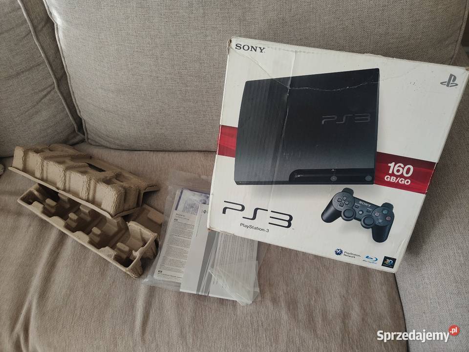 Oryginalne pudełko konsoli PlayStation 3 Slim Sony Playstation 3 Konsole i automaty Warszawa