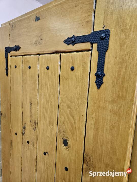 Drzwi DŁUGOSZ drewniane zewnętrzne jodełka Katowice sprzedam