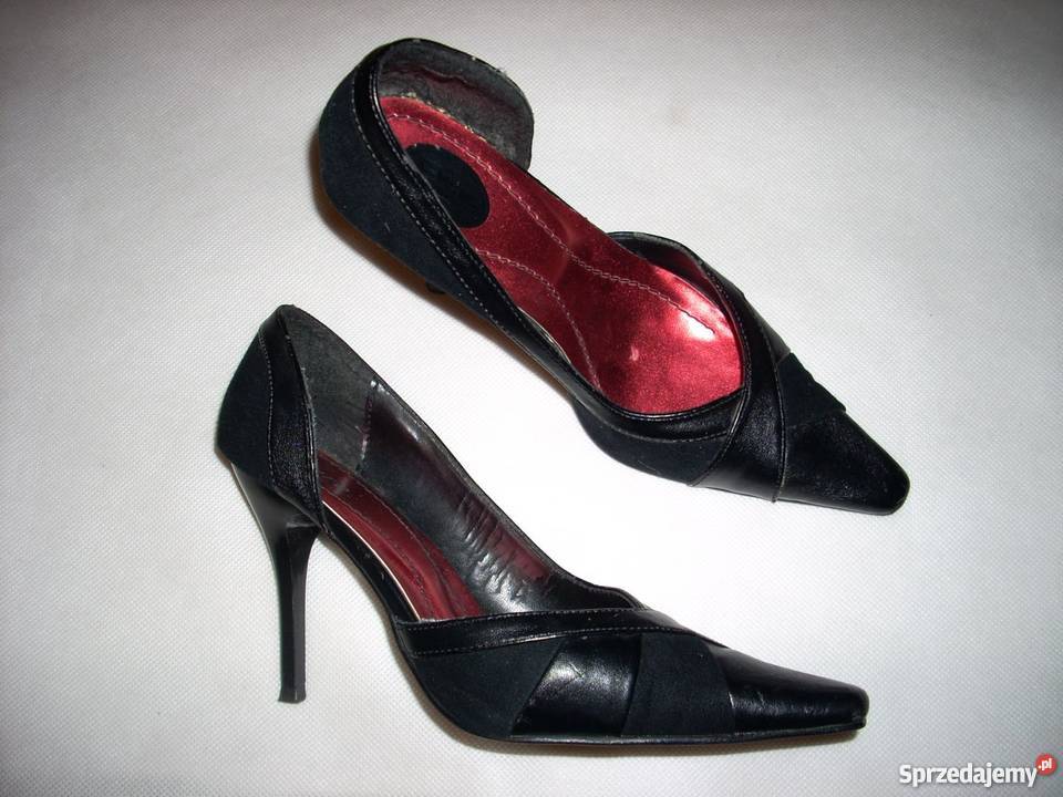 SWG London Czarne szpilki Eleganckie 37