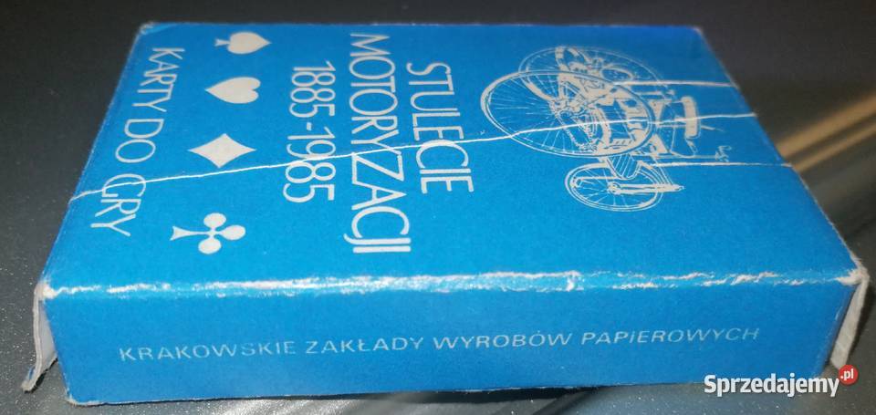 Karty do gry Stulecie Motoryzacji 1885 1985 PRL Kraków sprzedam