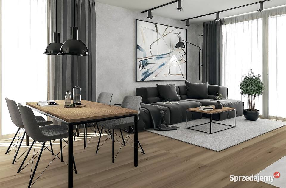 Projektowanie wnętrz 40 m2 Wizualizacje 3D Katowice