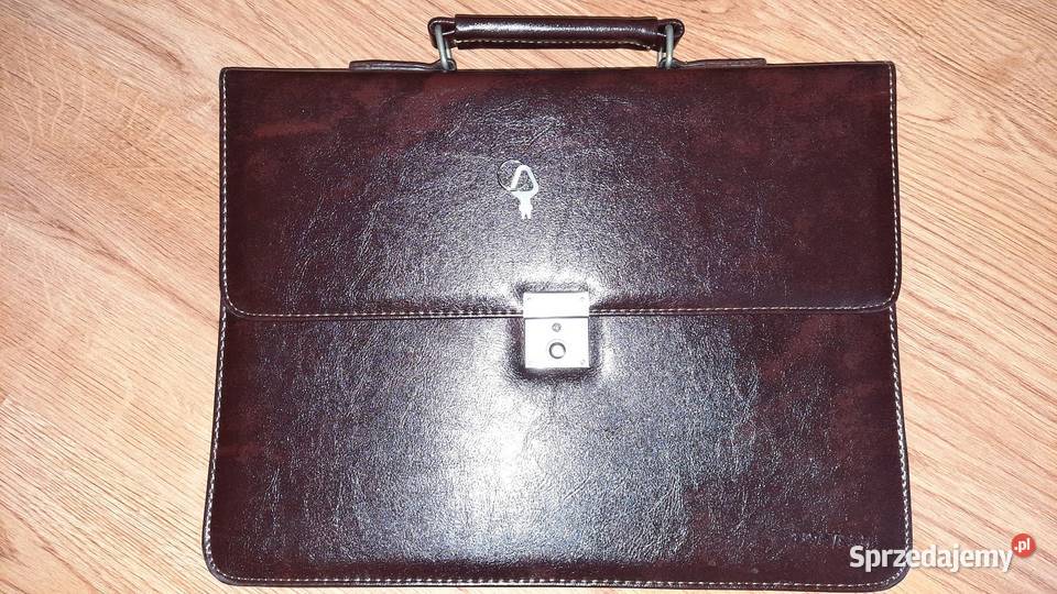 Elegancka Skórzana Aktówka Na Dokumenty Do Pracy